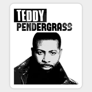 Teddy pendergrass // Style retro // Halftone Sticker